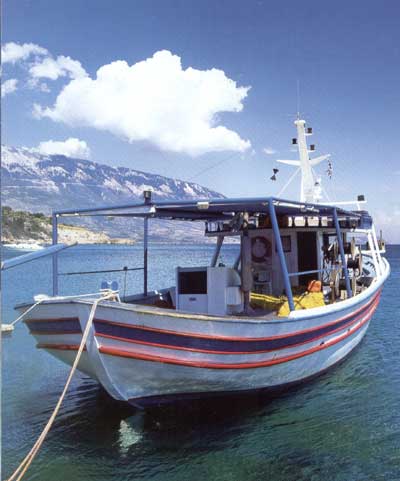 Zante fishing boat