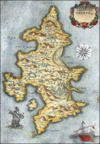 Venetian map of Zacynthos